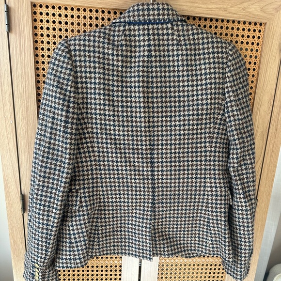 EUC J. Crew Schoolboy Wool Blazer Houndstooth Tweed+00 - Picture 6 of 6